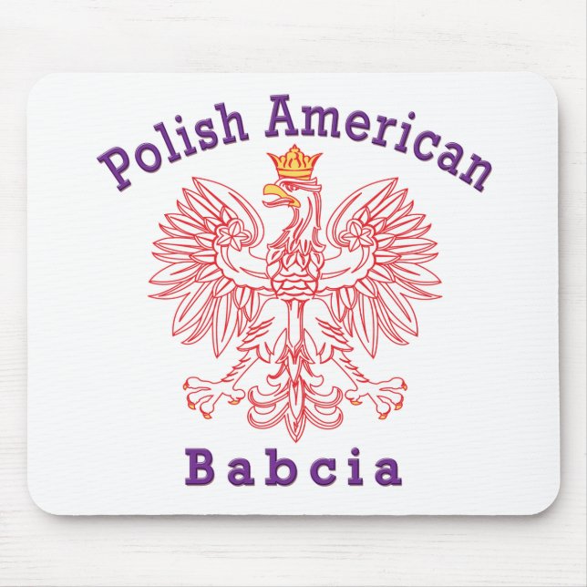 Polish American Babcia Mouse Pad (Front)