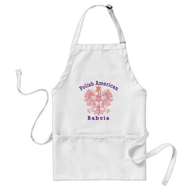 Polish American Babcia Standard Apron (Front)