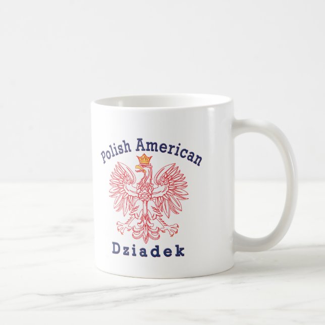 Polish American Dziadek Coffee Mug (Right)