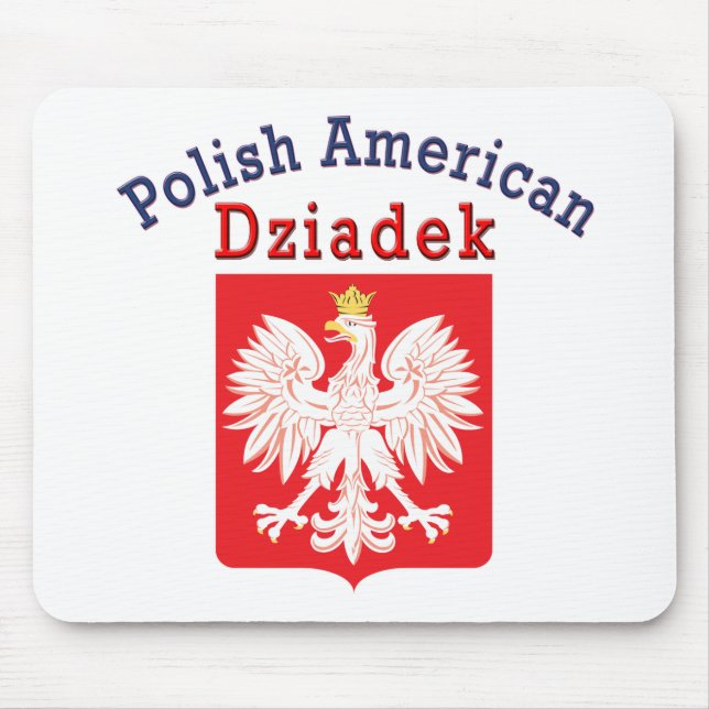 Polish American Dziadek Mouse Pad (Front)