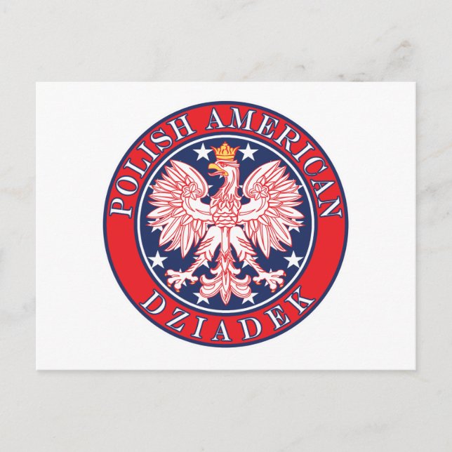 Polish American Dziadek Postcard (Front)