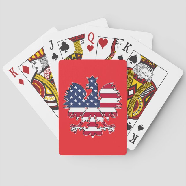 Polish American Eagle Bicycle Playing Cards (Back)
