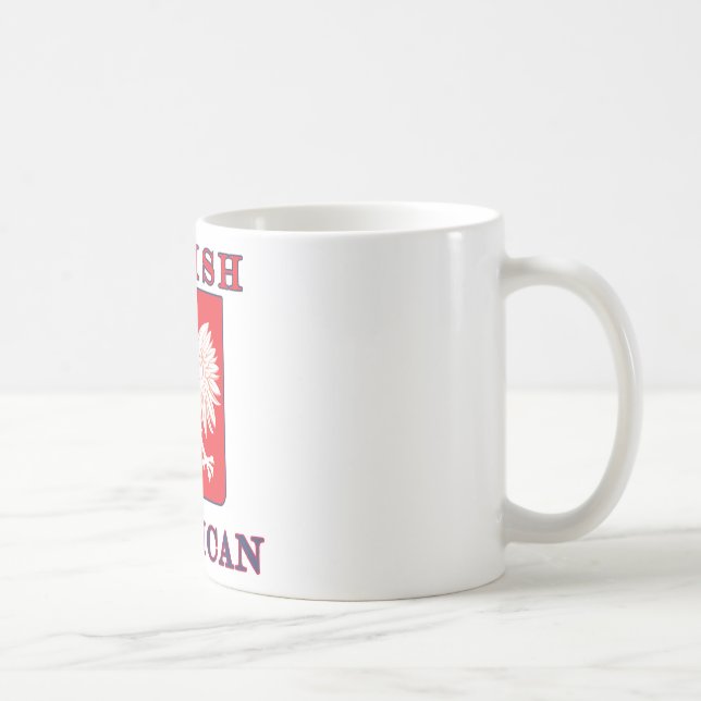 Polish American Eagle Shield Coffee Mug (Right)