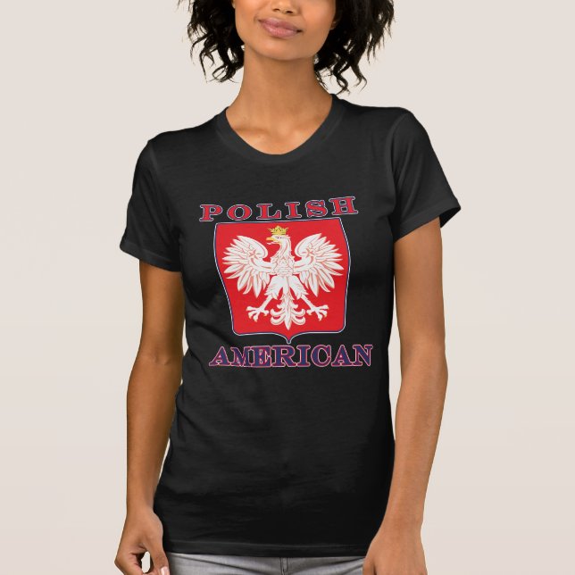 Polish American Eagle Shield T-Shirt (Front)