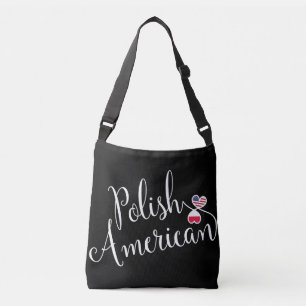 Polish American Entwined Hearts   Crossbody Bag