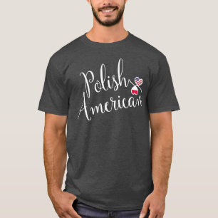 Polish American Entwined Hearts T-Shirt