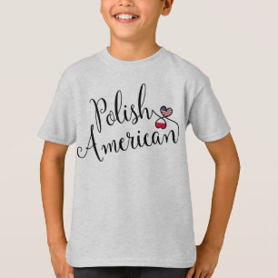 Polish American Entwined Hearts Tee