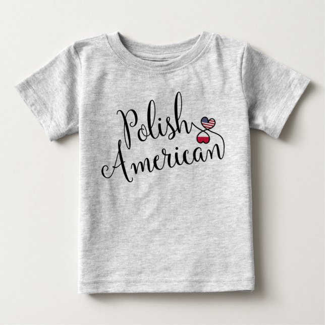 Polish American Entwined Hearts Tee (Front)