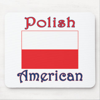 Polish American Flag Mouse Pad
