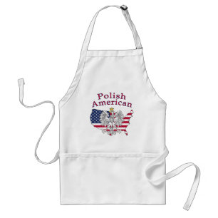 Polish American Map Standard Apron