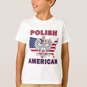 Polish American Map T-Shirt