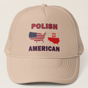 Polish American Map Trucker Hat