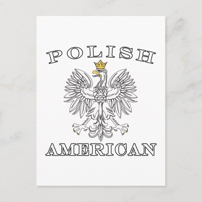 Polish American White Eagle Postcard (Front)