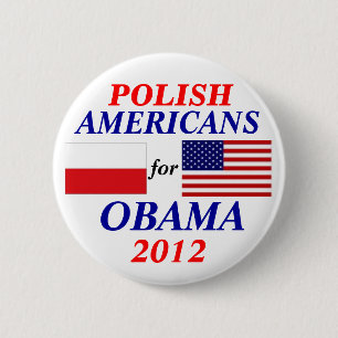 Polish americans for Obama 6 Cm Round Badge