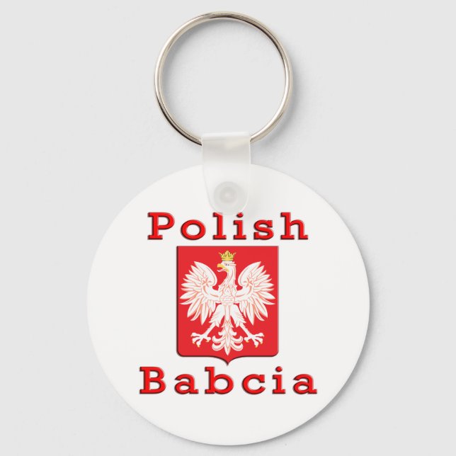 Polish Babcia Eagle Key Ring (Front)