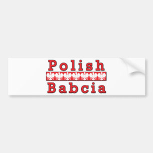 Polish Babcia Eagles Bumper Sticker