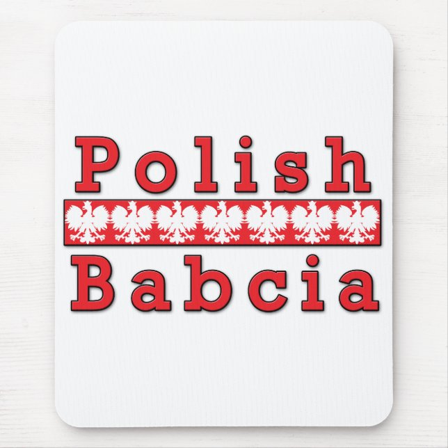 Polish Babcia Eagles Mouse Pad (Front)