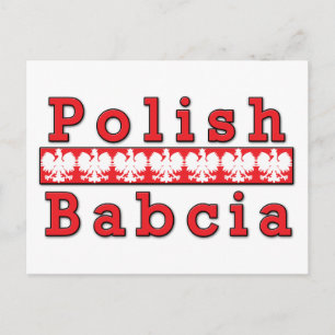 Polish Babcia Eagles Postcard