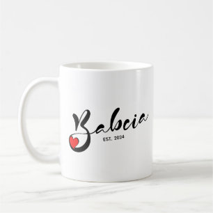 Polish Babcia Establiished Year - Grandmother Coffee Mug