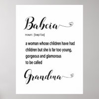 Polish Babcia Grandma Gift
