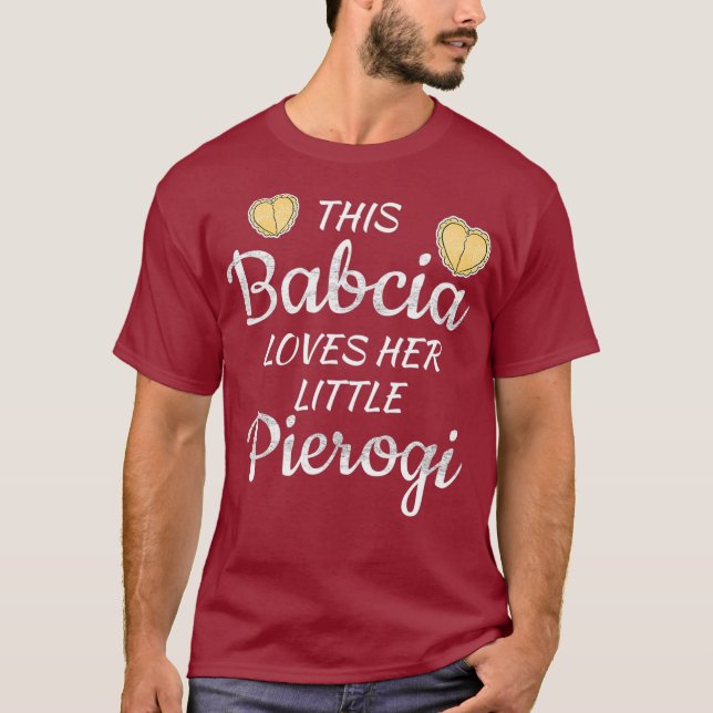 Polish Babcia Grandma loves little Pierogi T-Shirt (Front)