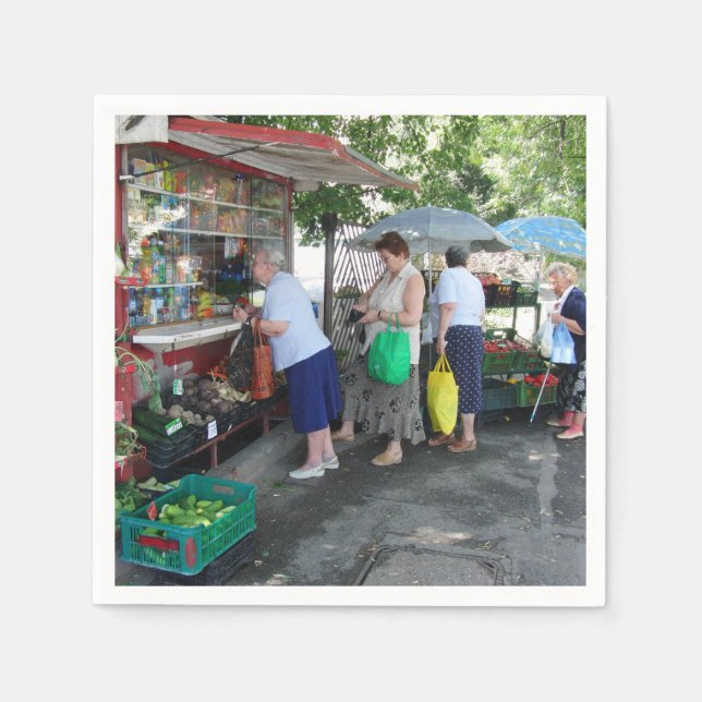 Polish Babushka Ladies Napkins! Bridal Shower! Napkin (Front)