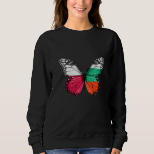 Polish Bulgarian Flag Butterfly Sweatshirt