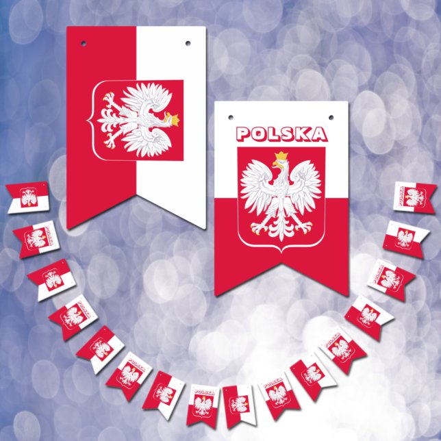 Polish bunting Flags, patriotic banners, Poland Bunting (Creator Uploaded)