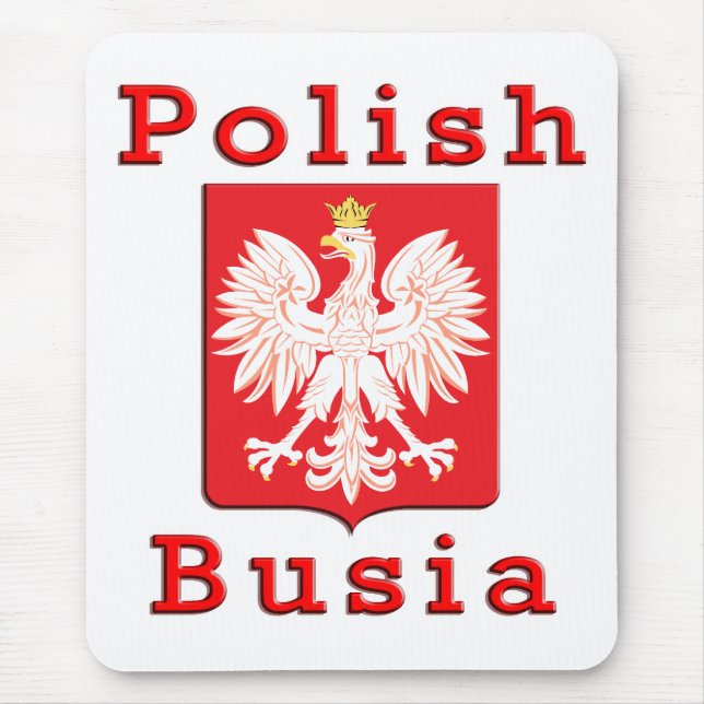 Polish Busia Eagle Mouse Pad (Front)