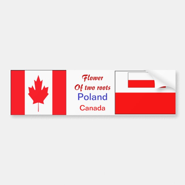 Polish-canadian bumper stickers (Front)