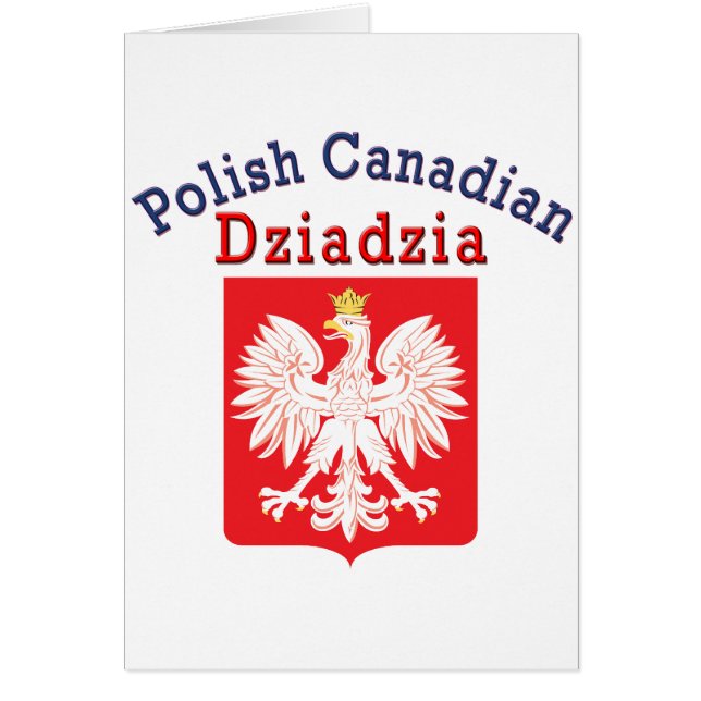 Polish Canadian Eagle Shield Dziadzia (Front)