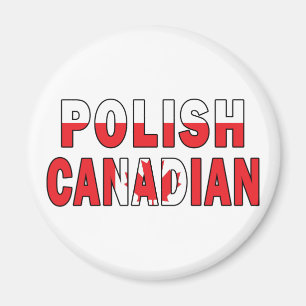 Polish Canadian Flag Magnet