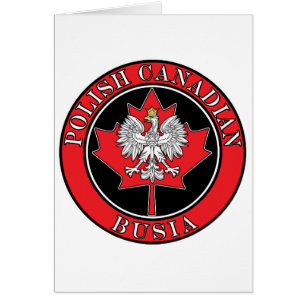 Polish Canadian Maple Leaf Busia