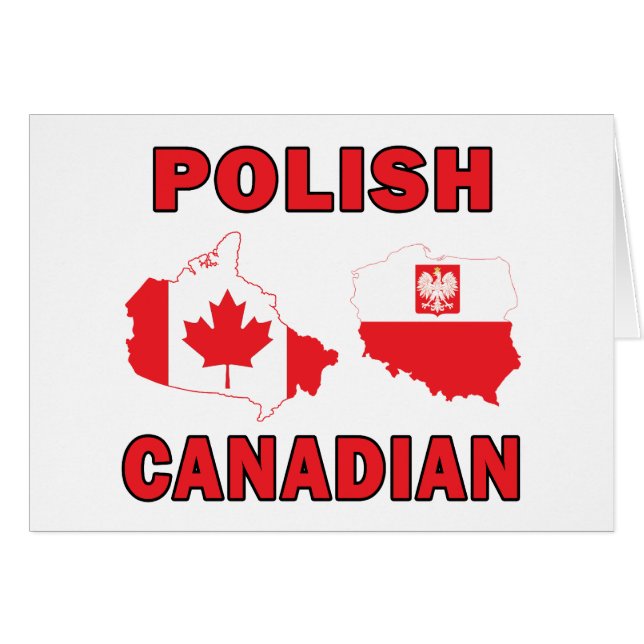Polish Canadian Maps (Front Horizontal)
