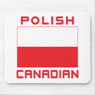 Polish Canadian Poland Flag Mouse Pad