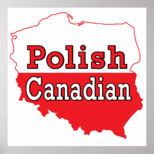 Polish Canadian Polish Map Poster