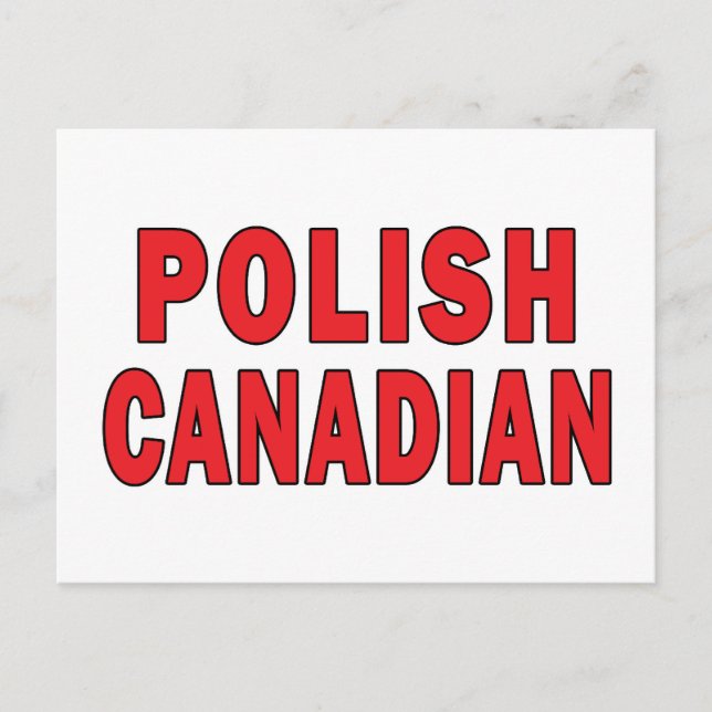 Polish Canadian Postcard (Front)