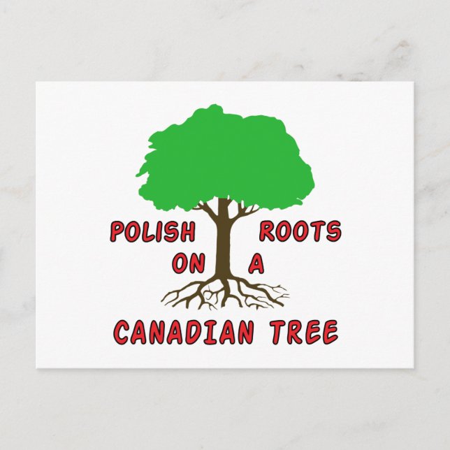 Polish Canadian Roots Postcard (Front)
