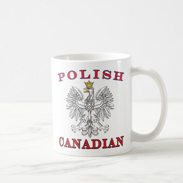 Polish Canadian White Eagle Coffee Mug (Right)