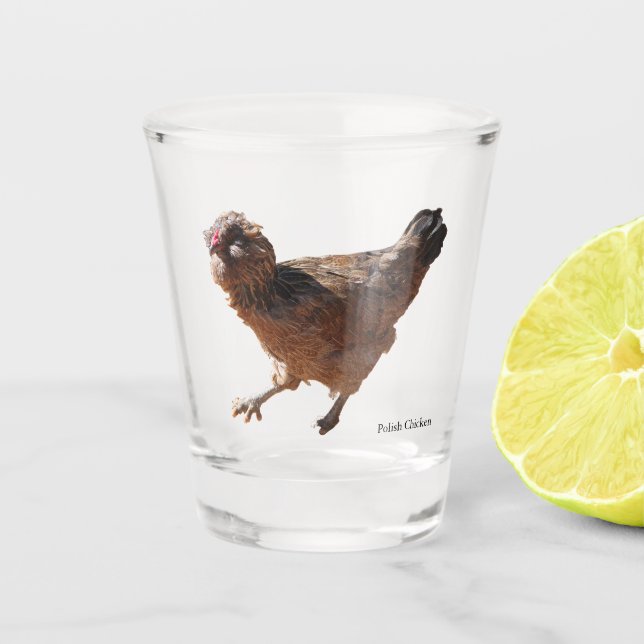 Polish Chicken shot glass (Front)