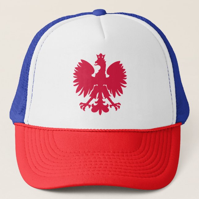 Polish Coat of Arms Eagle Trucker Hat (Front)
