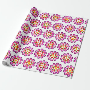 Polish design flowers. wrapping paper