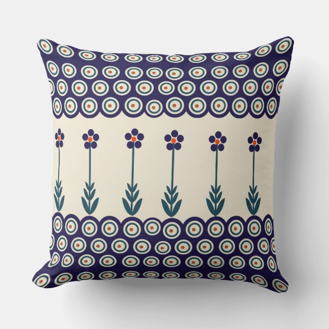 Polish design of traditional ceramics cushion (Front)
