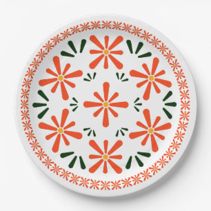Polish design of traditional ceramics. paper plate
