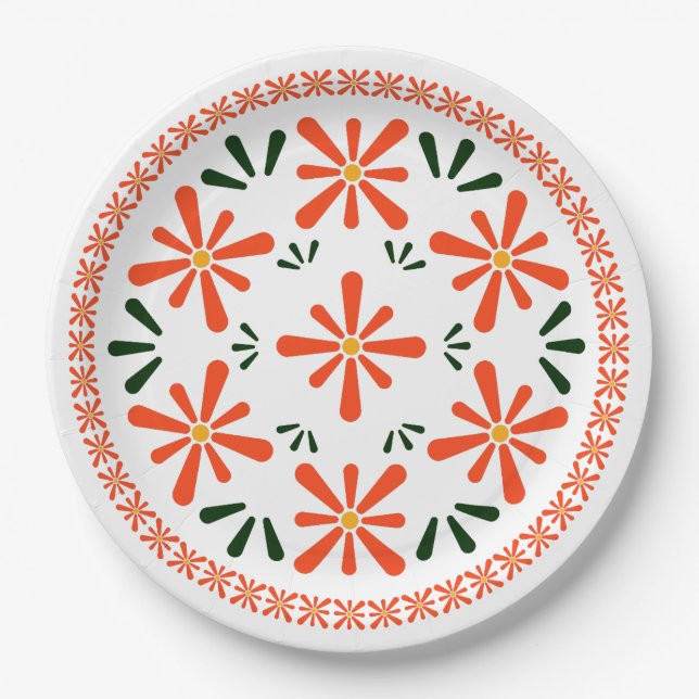 Polish design of traditional ceramics. paper plate (Front)