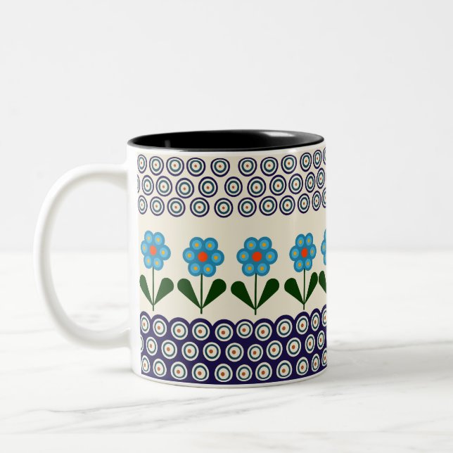 Polish design of traditional ceramics Two-Tone coffee mug (Left)