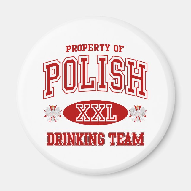 Polish Drinking Team Magnet (Front)