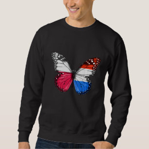 Polish Dutch Flag Butterfly Sweatshirt