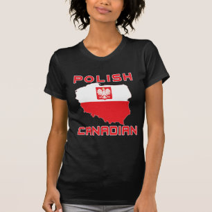 Polish Eagle Canadian Map T-Shirt