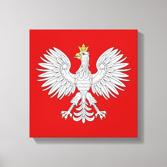 Polish Eagle Canvas Print (Front)